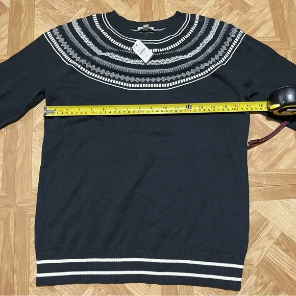 Talbots FAIR ISLE CREWNECK SWEATER small - Picture 3 of 7